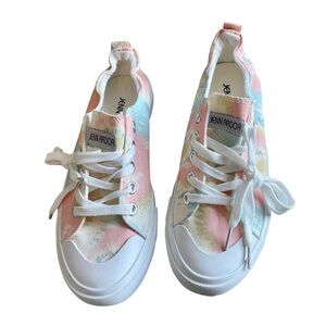 JENN ARDOR Womens Canvas Shoes Low Top Slip-On Classic Comfort Fashion Flat Shoe